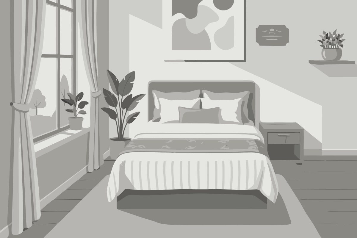Quarto com Cama de Casal ou 2 de Solteiro e Varanda